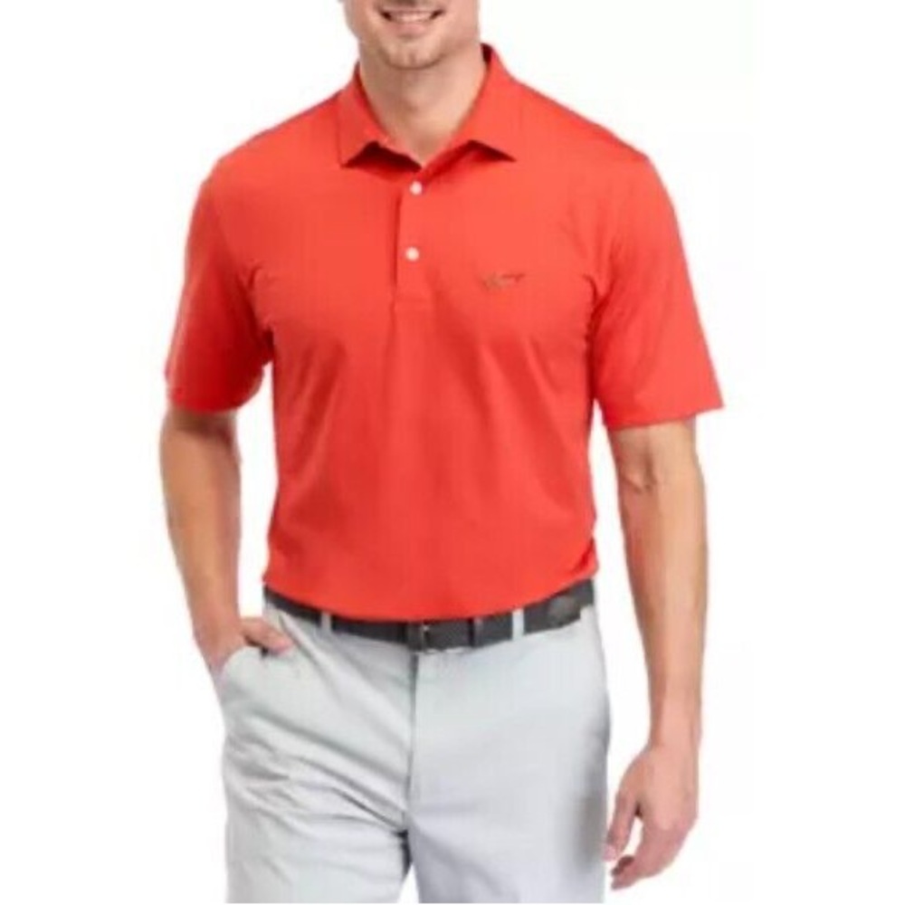 Greg Norman Salmon Orange Men’s Polo Golf Shirt M